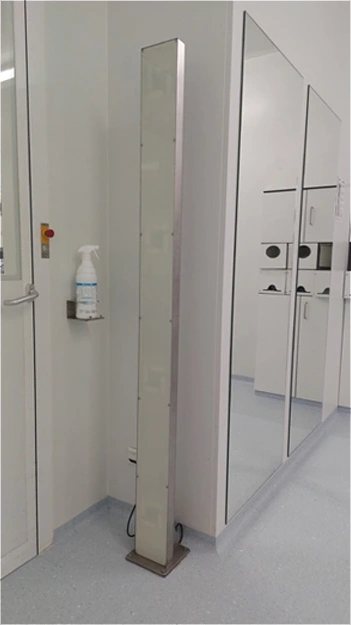 Pedestal in a healthcare setting