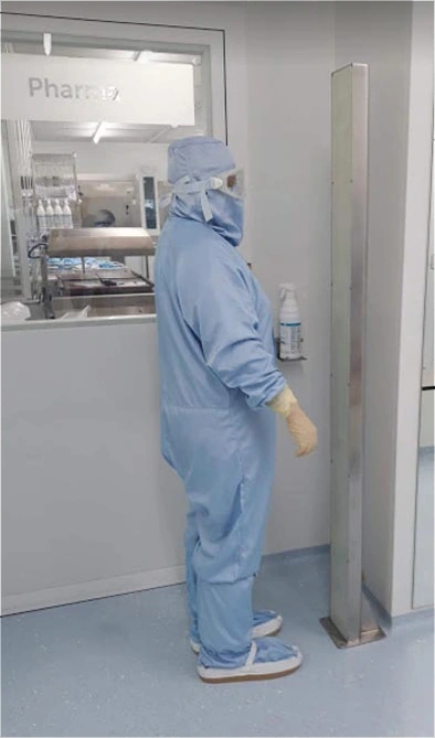Pedestal in a healthcare setting